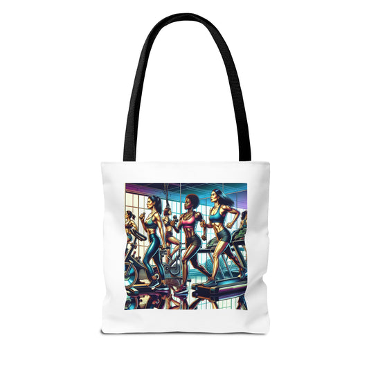 Fitness Tote Bag - "Let's Workout" Motivational Gym Bag