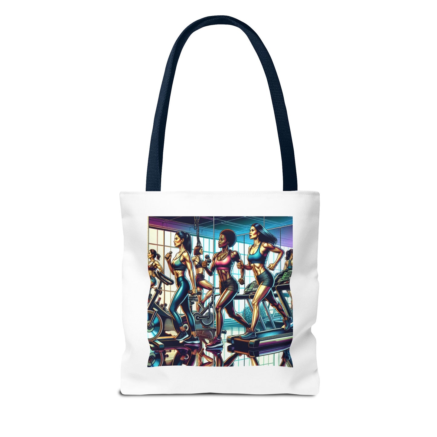 Fitness Tote Bag - "Let's Workout" Motivational Gym Bag