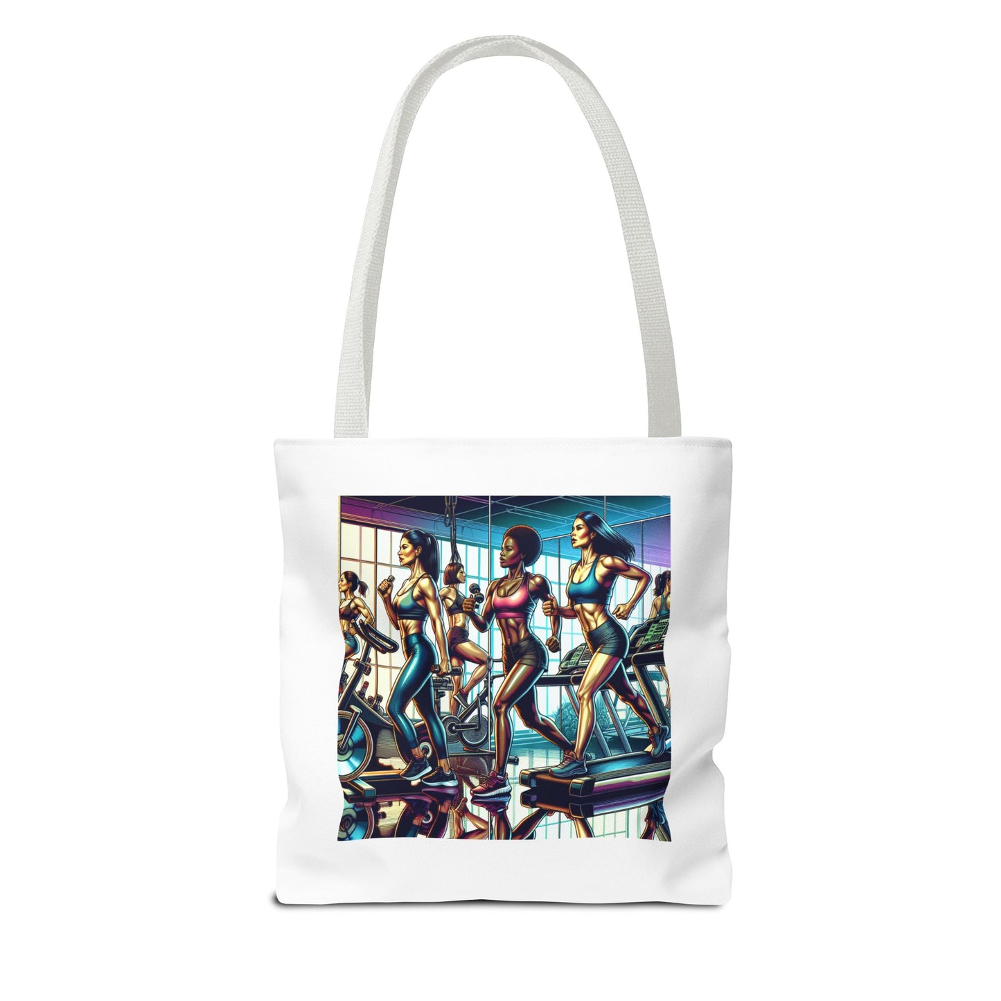 Fitness Tote Bag - "Let's Workout" Motivational Gym Bag