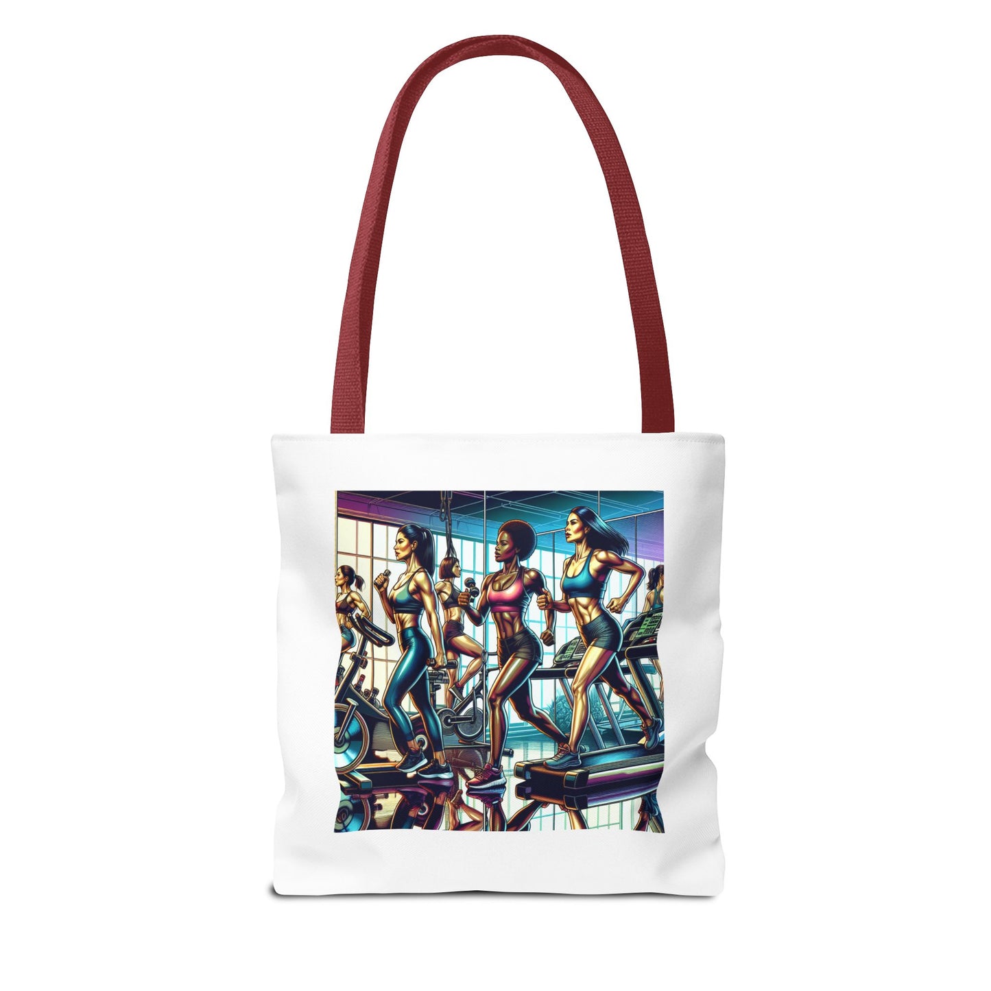 Fitness Tote Bag - "Let's Workout" Motivational Gym Bag